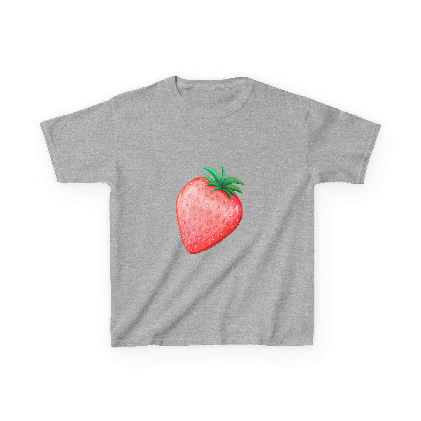 Kinder T-Shirt Erdbeere — Süßes Aquarell Erdbeer Grafik-T-Shirt für Kleinkinder & Kinder