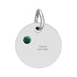 Birthstone Circle Charm (Engraving)