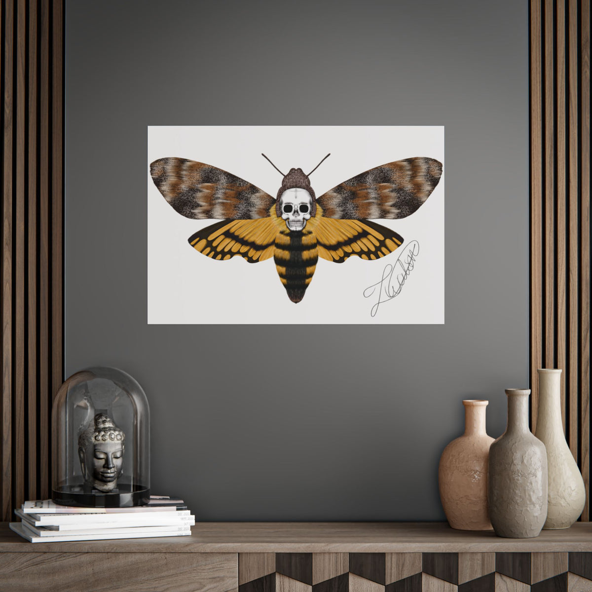 Unframed death moth Posters