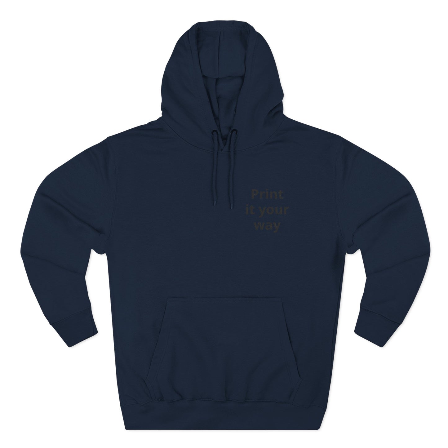 Hoodie — Dezenter dreiteiliger Fleece-Pullover