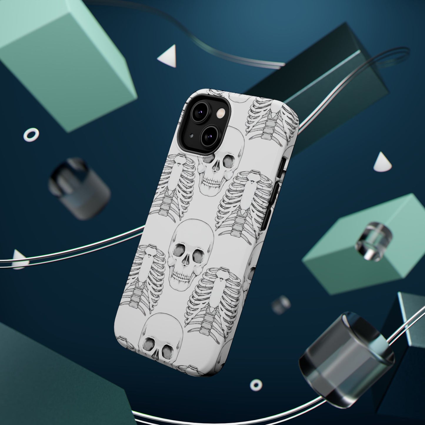 Handyhülle mit Augen-Illustration, magnetisch, stoßfest