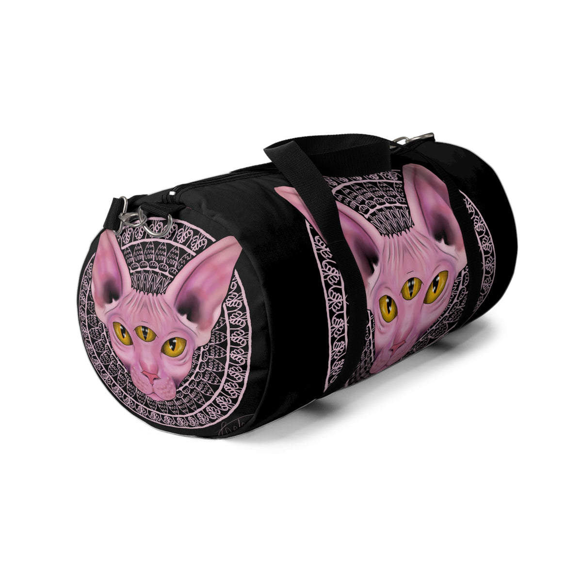 Three-Eyed Cat Duffel Bag