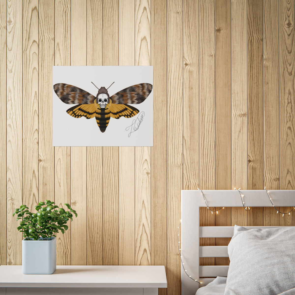 Unframed death moth Posters