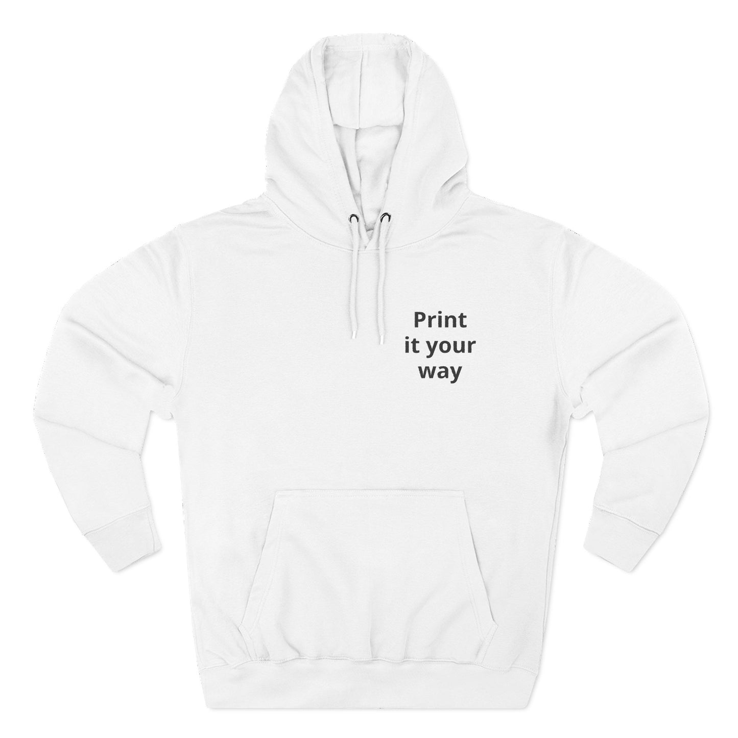 Hoodie — Dezenter dreiteiliger Fleece-Pullover