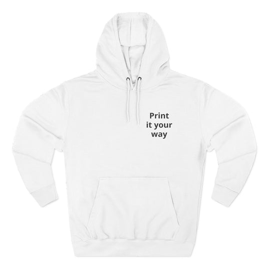 Hoodie — Dezenter dreiteiliger Fleece-Pullover