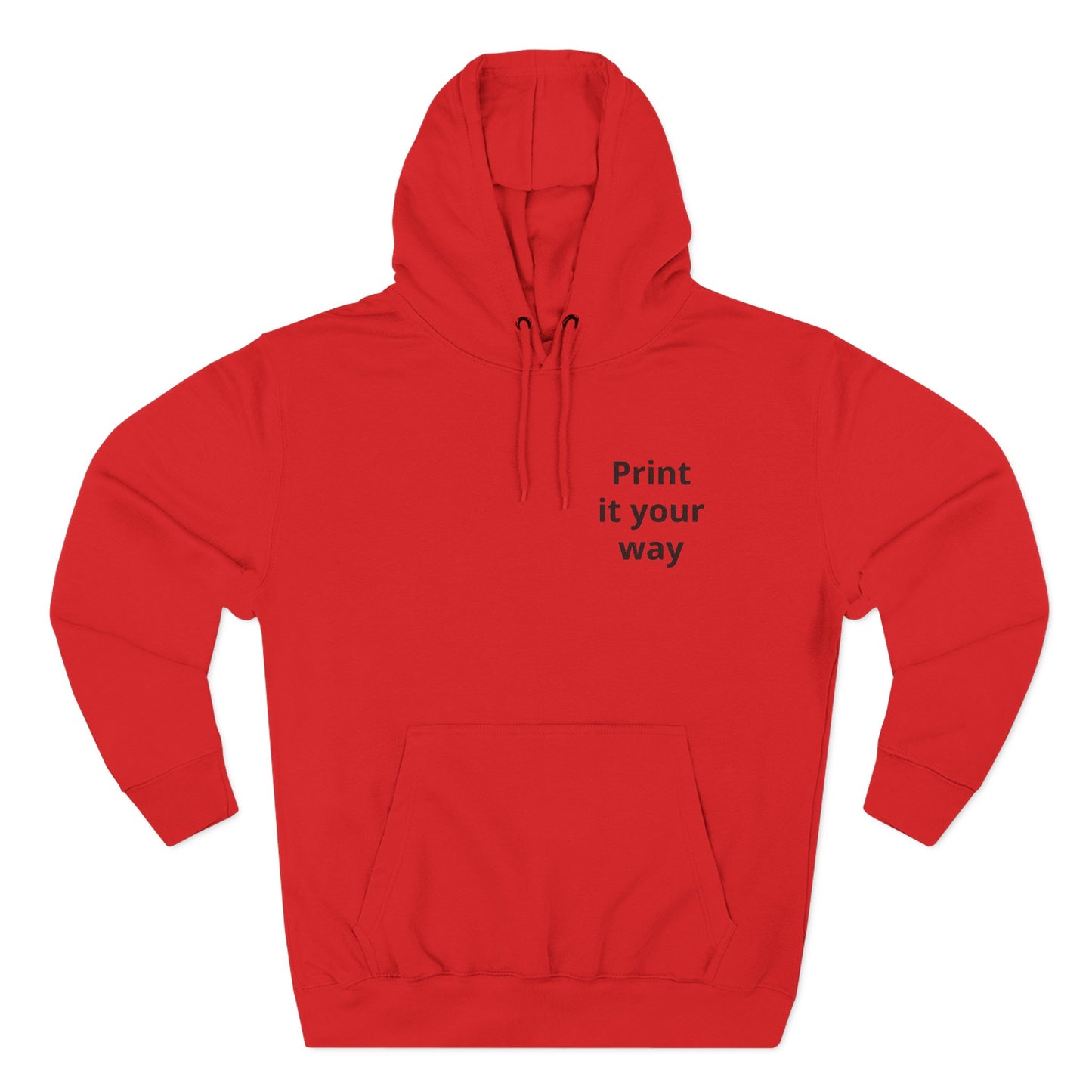Hoodie — Dezenter dreiteiliger Fleece-Pullover