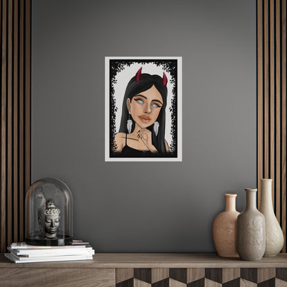 Devil Girl Art Poster
