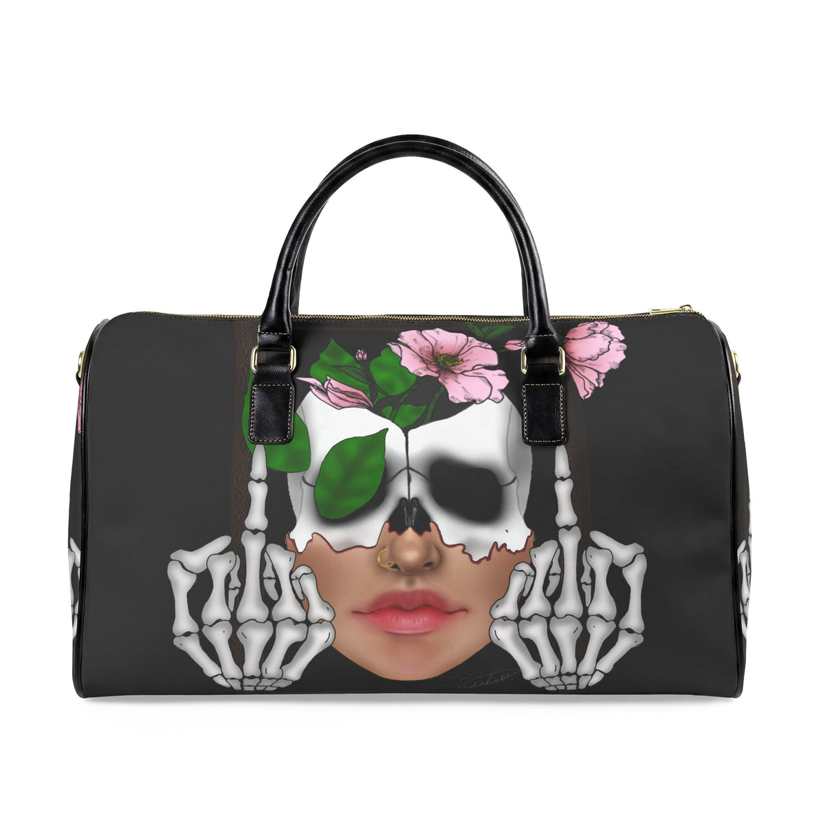F U Leather Travel Bag