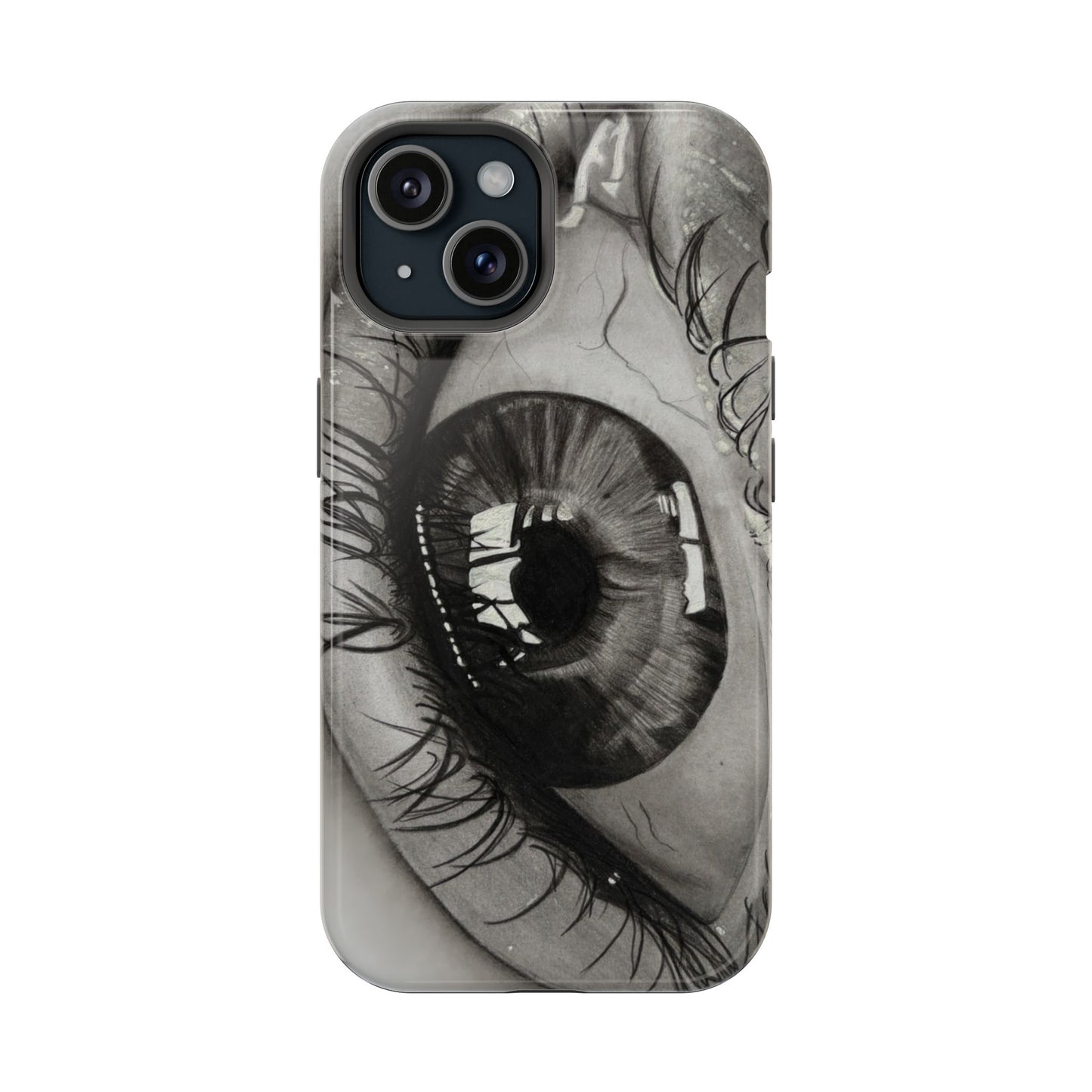 Augen-Illustration Magnetische Stoßfeste Handyhülle