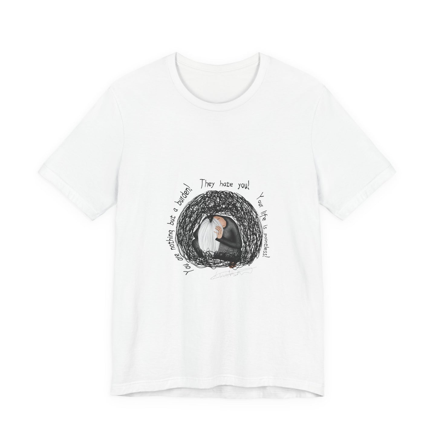 Deprimiertes T-Shirt