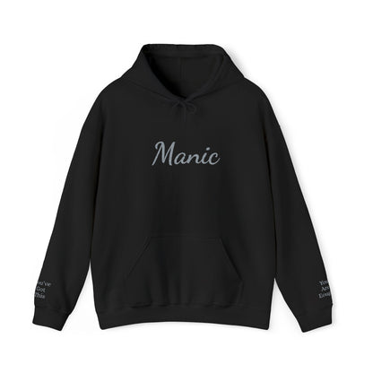 Manic Script Rhinestone Sparkle Hoodie