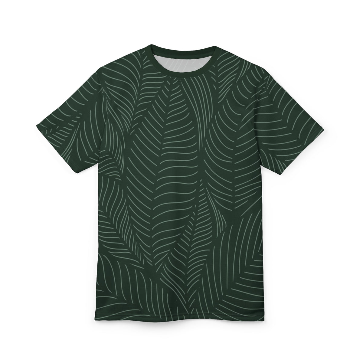 Green Leaf Unisex All-Over Print Tee