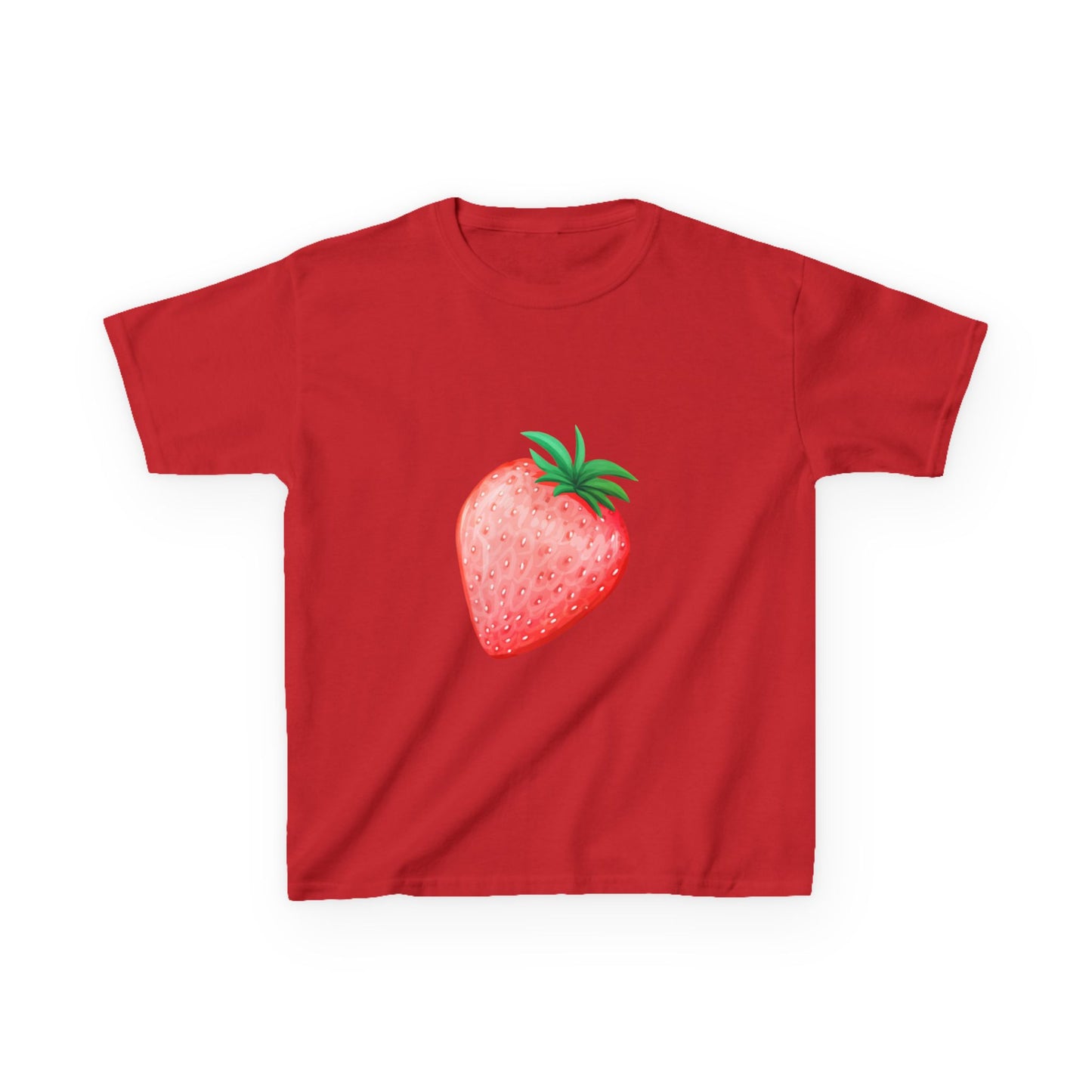 Kinder T-Shirt Erdbeere — Süßes Aquarell Erdbeer Grafik-T-Shirt für Kleinkinder & Kinder