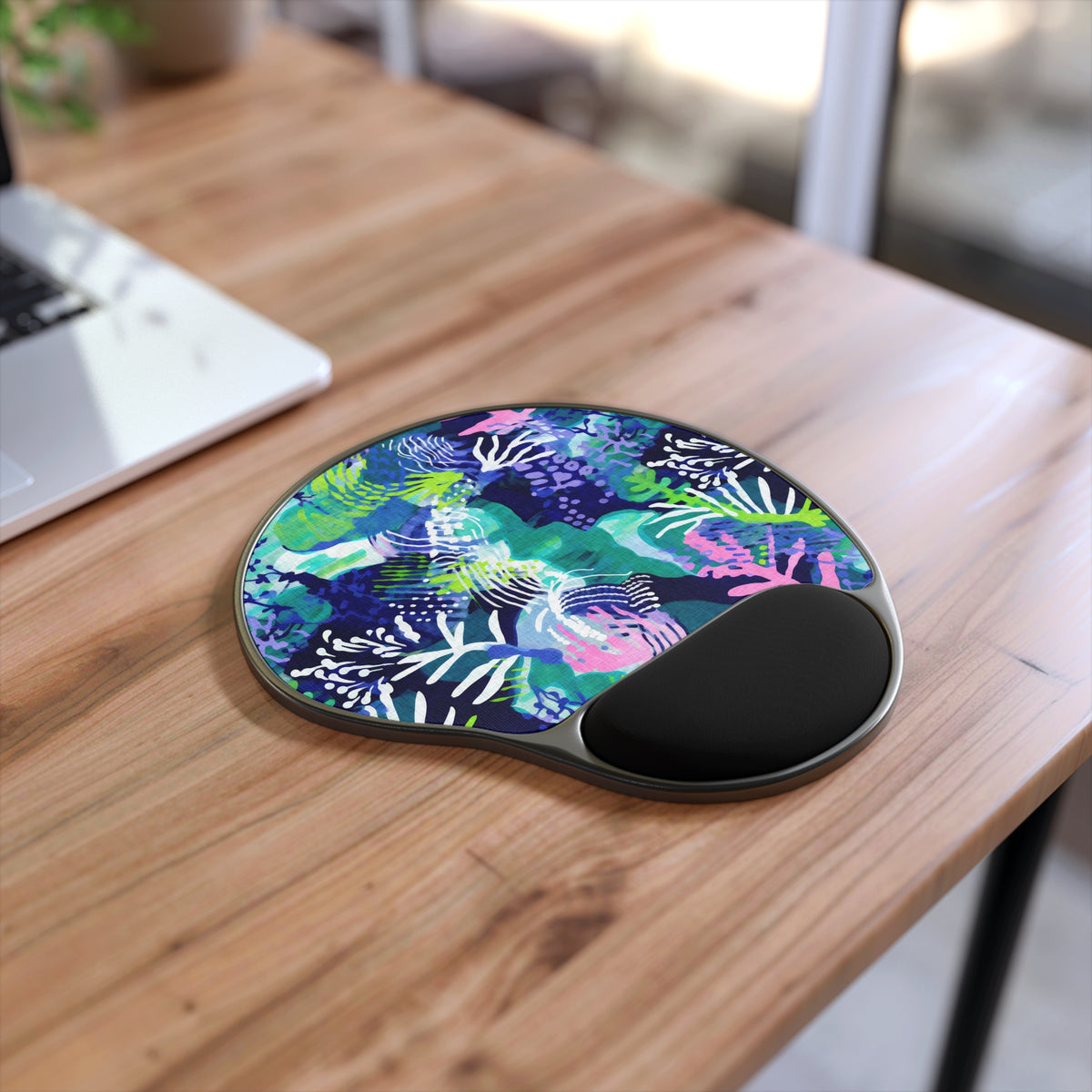 Reef Mouse Pad with Memory Foam Wrist Rest