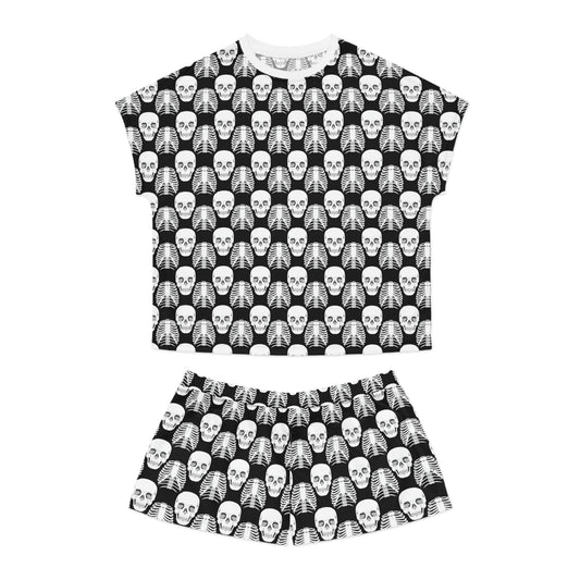 Women’s Short Pajama Set — Skull