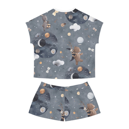 Space Women's All-Over Print Pajama Set