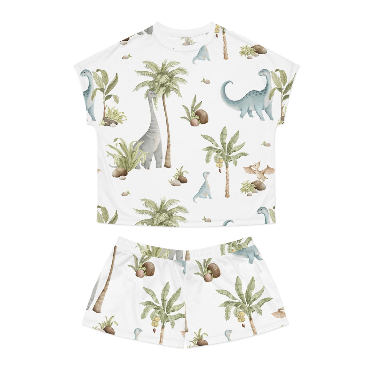 Dino Women's All-Over Print Pajama Set