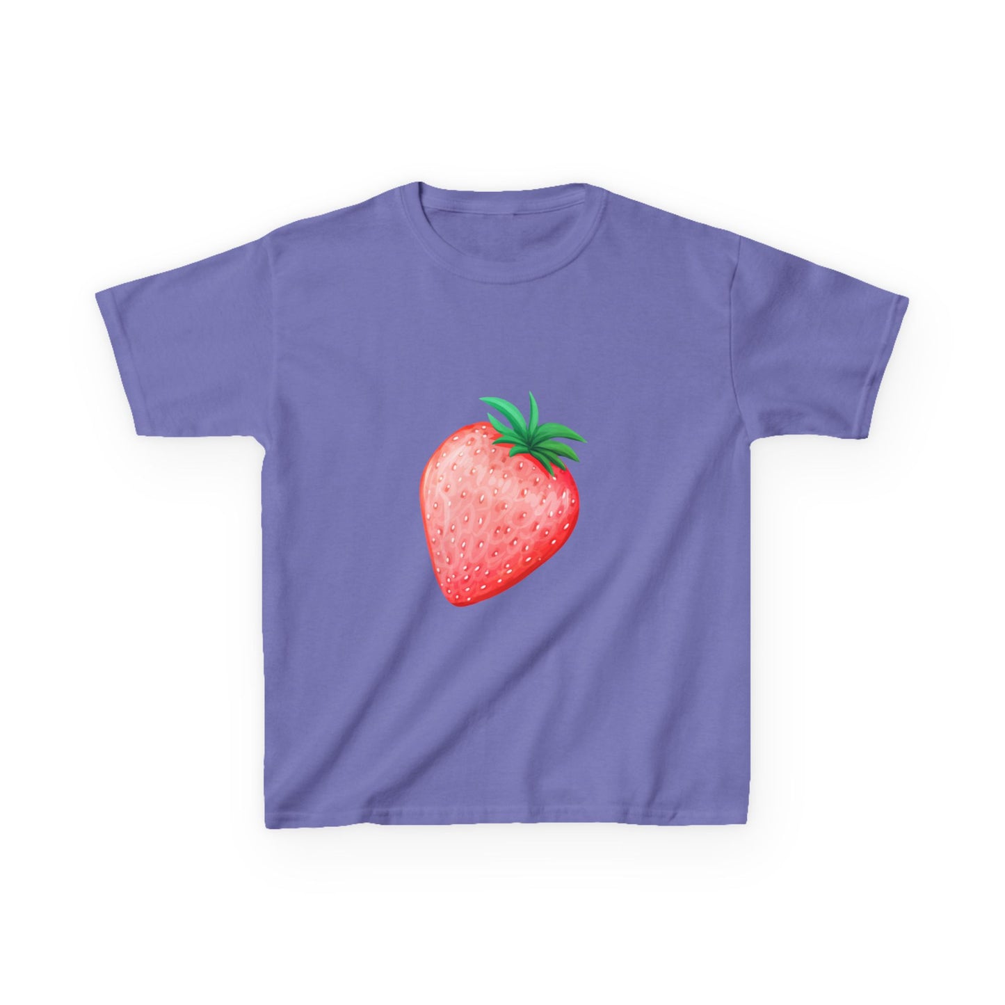 Kinder T-Shirt Erdbeere — Süßes Aquarell Erdbeer Grafik-T-Shirt für Kleinkinder & Kinder