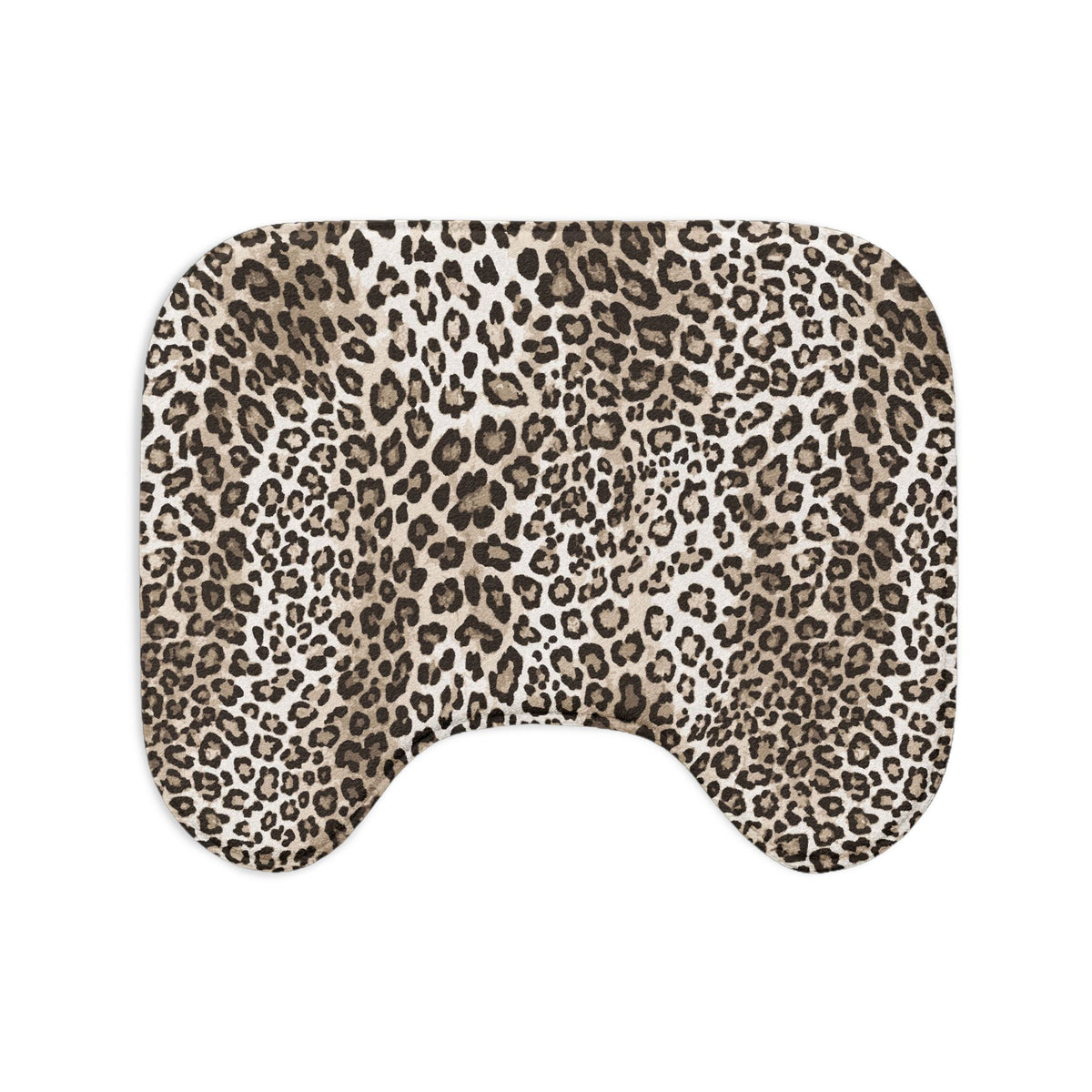 Leopard Print 3-Piece Bath Mat Set