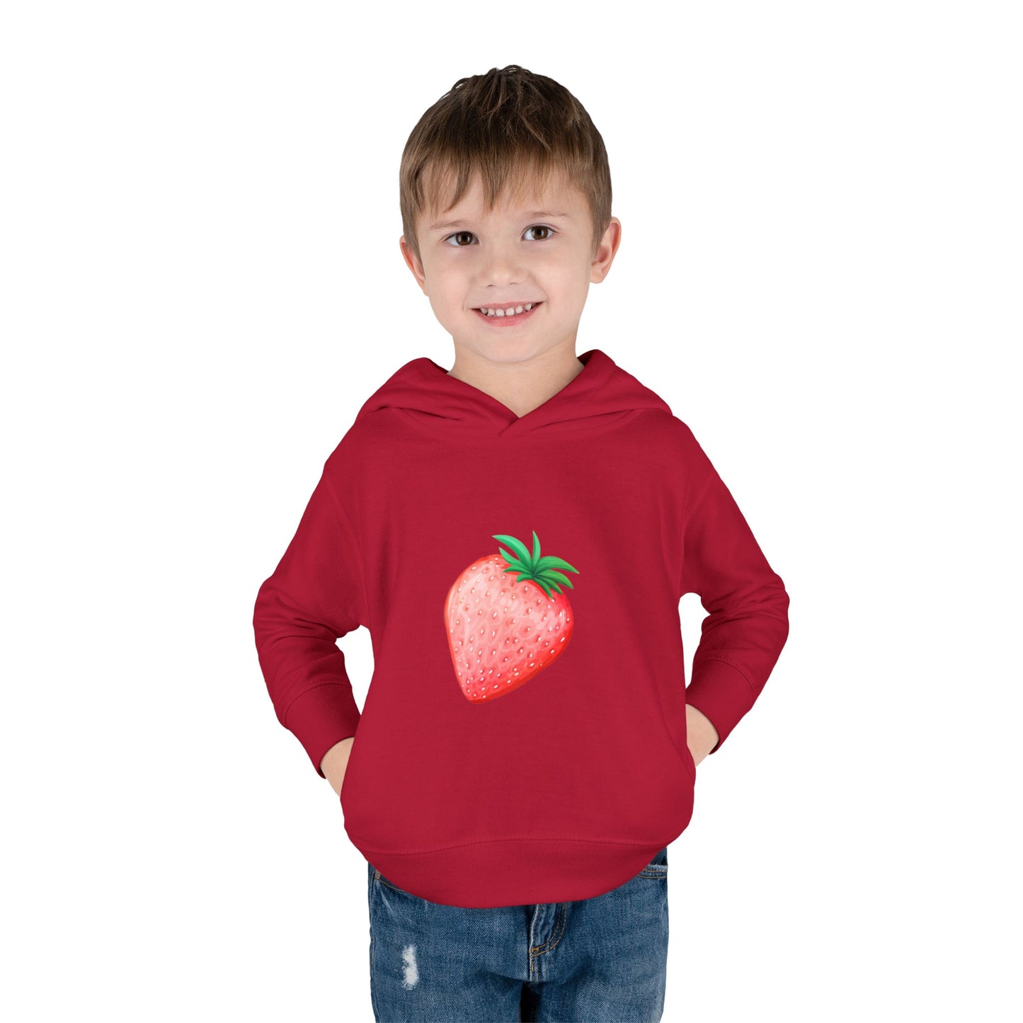 Kleinkind-Kapuzenpullover — Erdbeer-Pullover