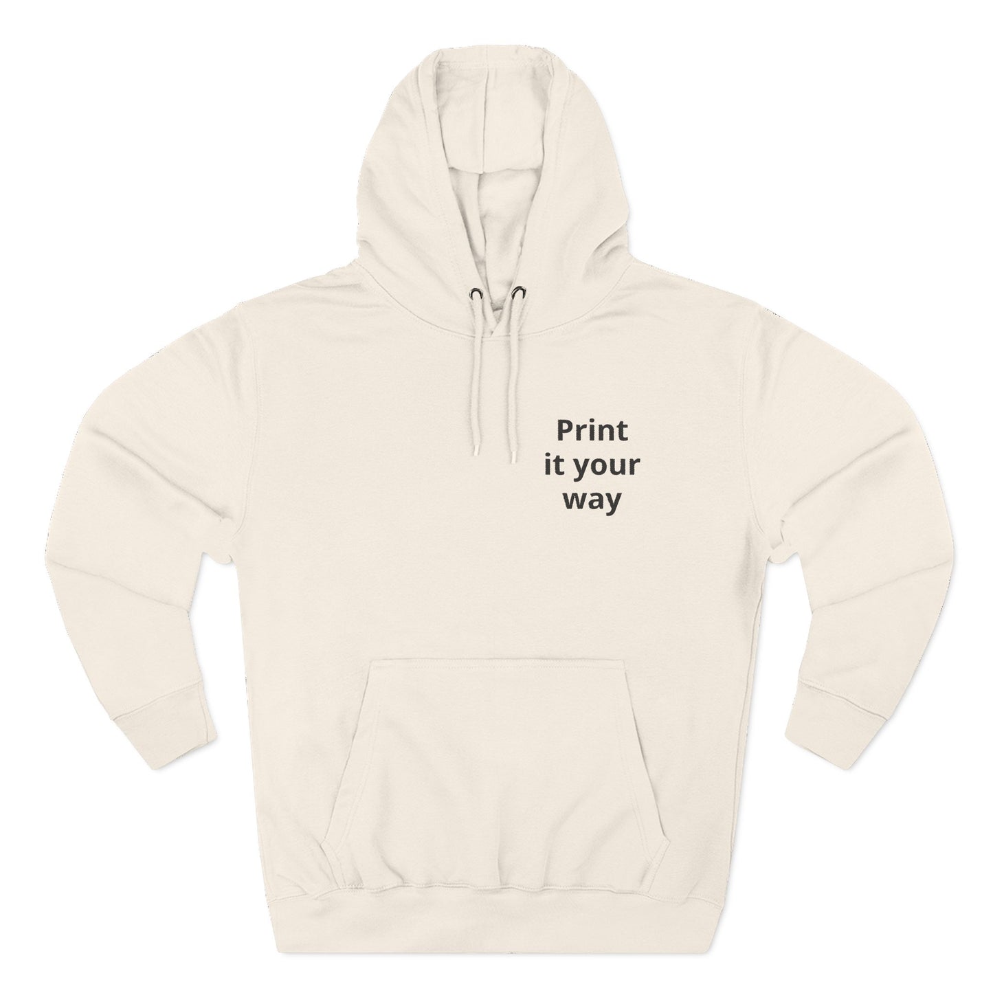 Hoodie — Dezenter dreiteiliger Fleece-Pullover