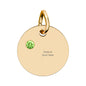 Birthstone Circle Charm (Engraving)
