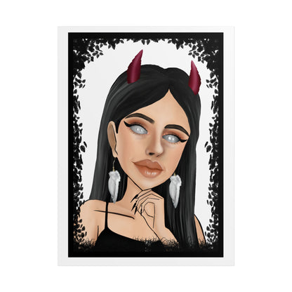 Devil Girl Art Poster