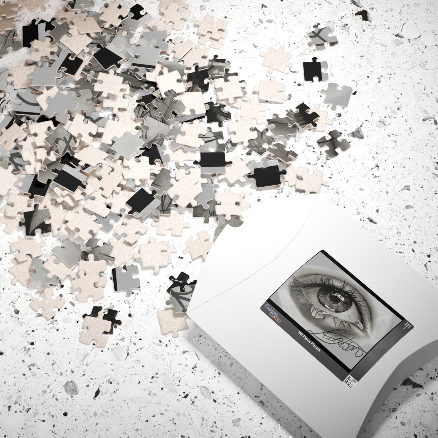 Gefühlvolles Augen-Kunst-Puzzle – Realistisches Skizzen-Puzzle (110/252/520/1014 Teile)