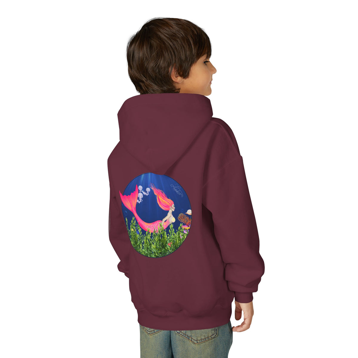 Mermaid Youth Graphic Hoodie