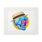 Daddy Skull Fine Art Print with Paper Mat Frame