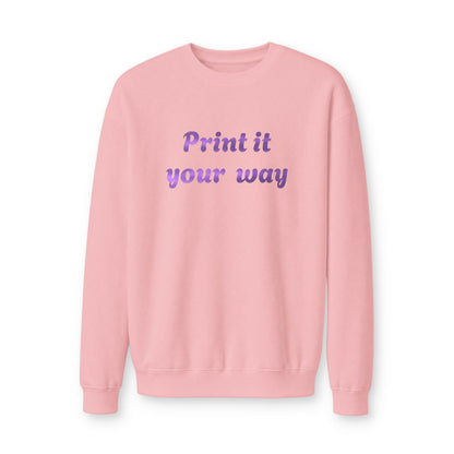 Custom Printed Crewneck Sweatshirt