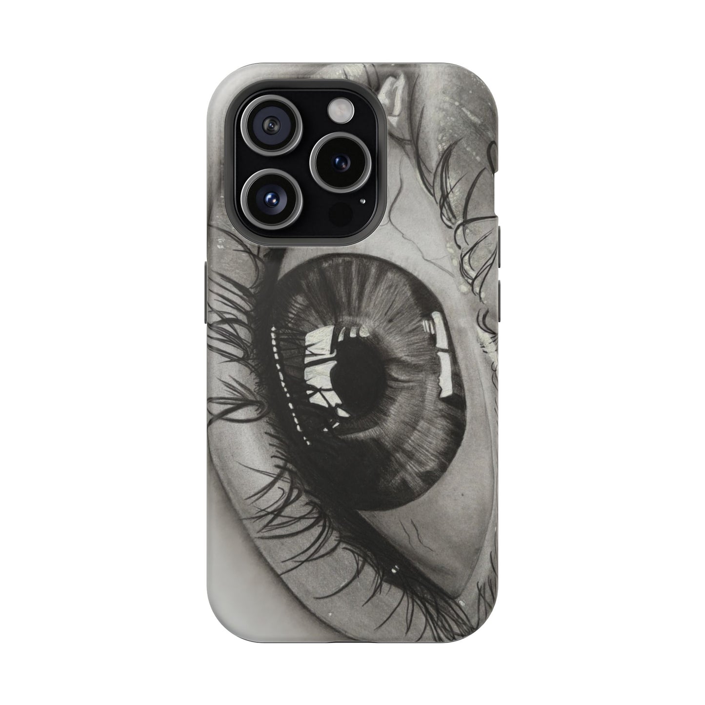 Augen-Illustration Magnetische Stoßfeste Handyhülle