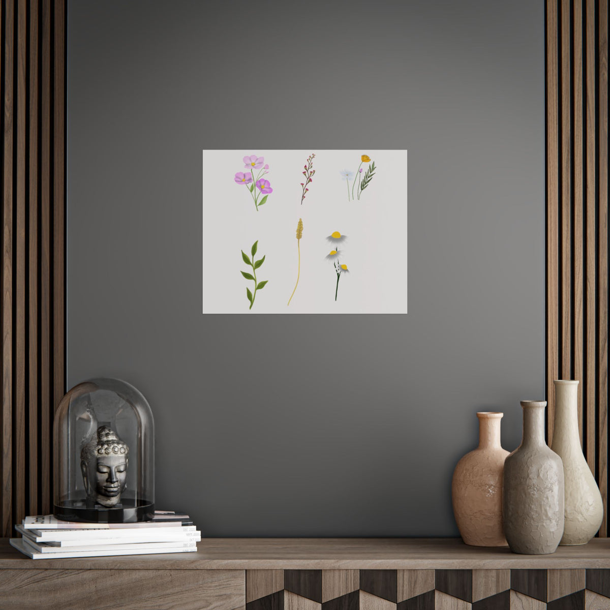 Botanical Wildflower Unframed Poster