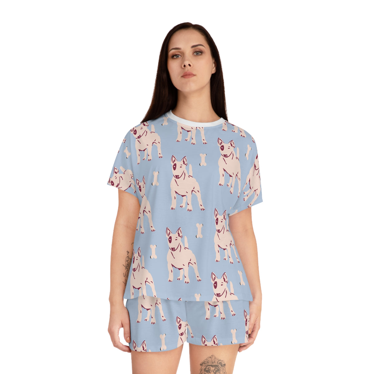 Bull Terrier Women's All-Over Print Pajama Set