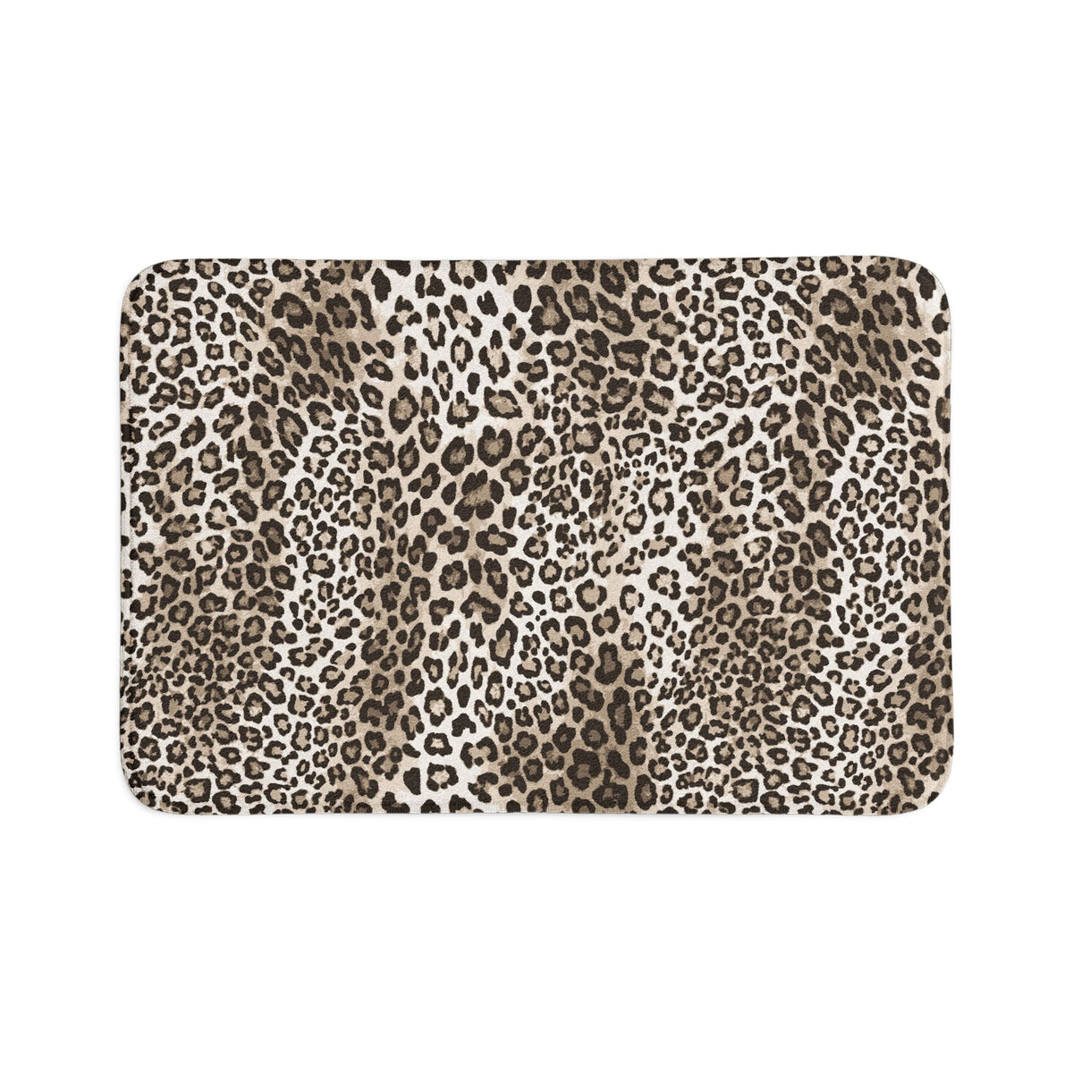 Leopard Print 3-Piece Bath Mat Set