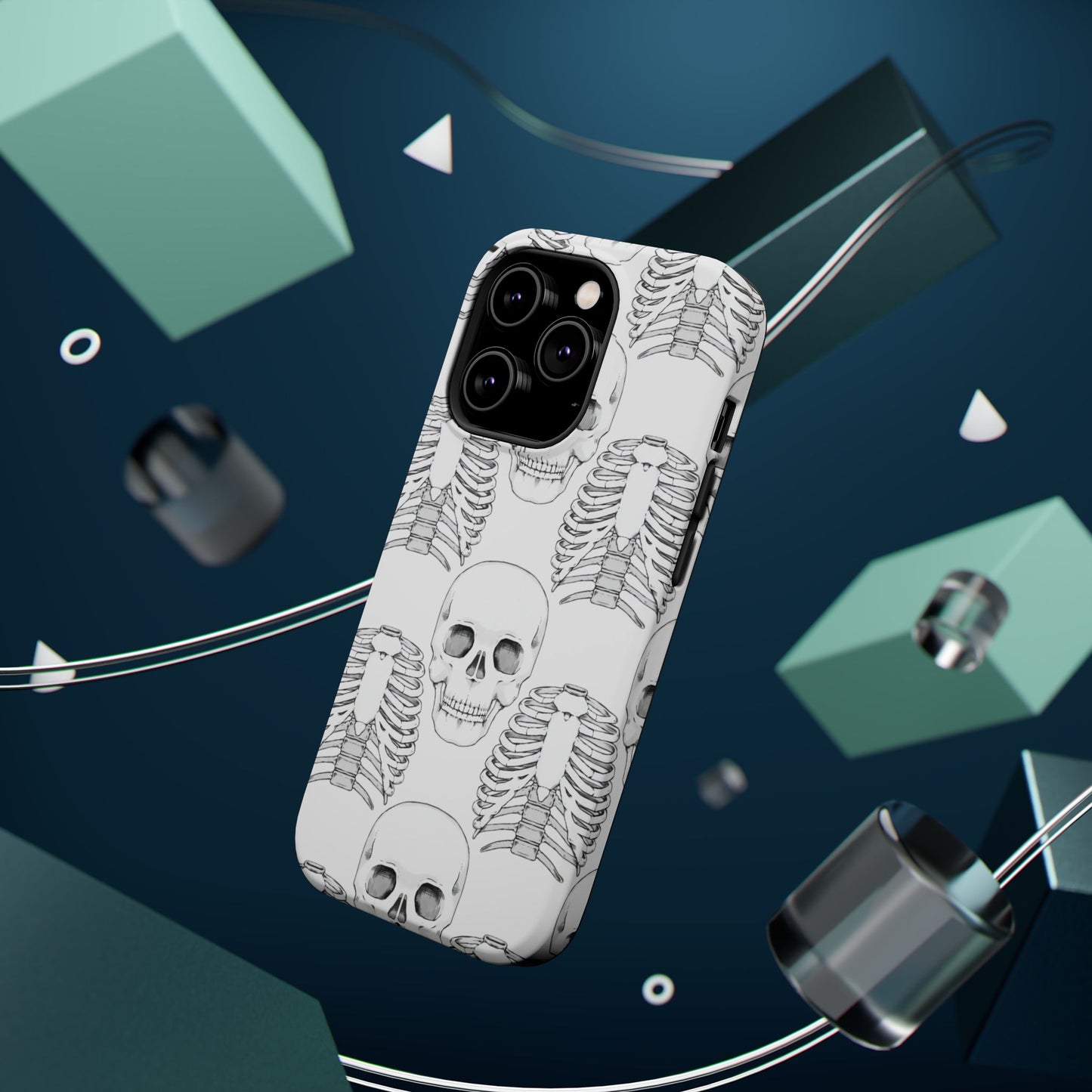 Handyhülle mit Augen-Illustration, magnetisch, stoßfest