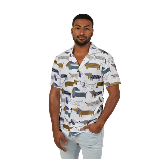 Sausage Dog All-Over Print Hawaiian Shirt