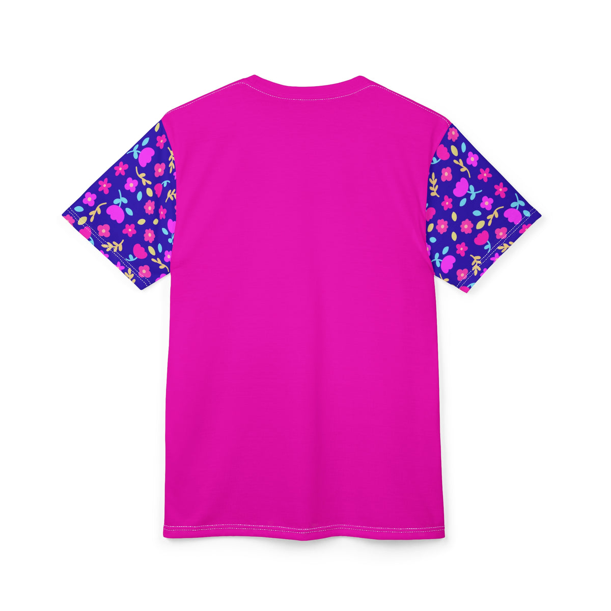 Floral Sleeve All-Over Print Tee