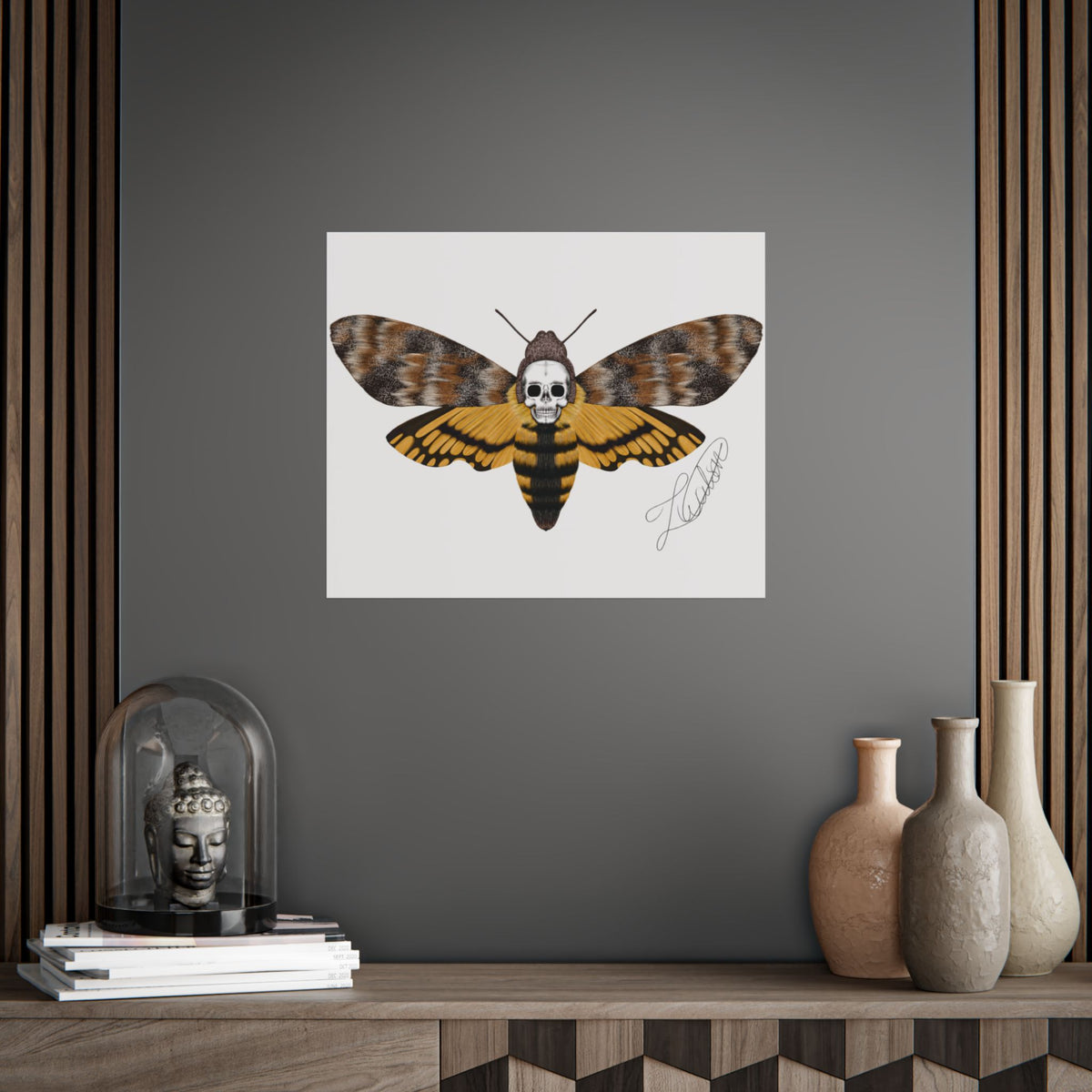 Unframed death moth Posters