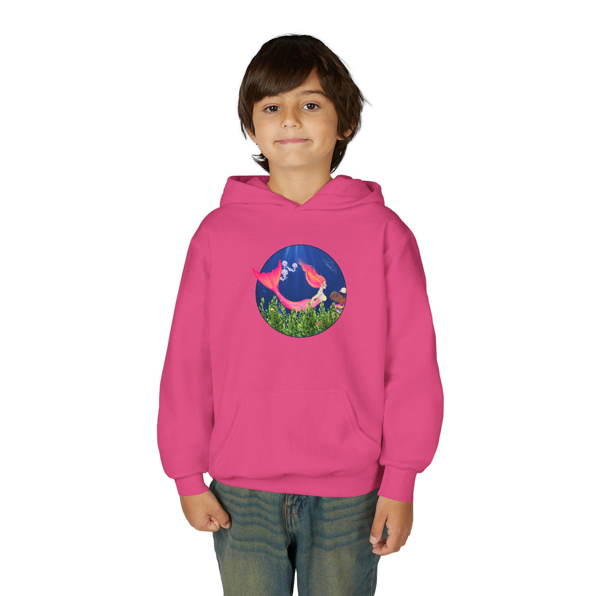 Mermaid Youth Graphic Hoodie