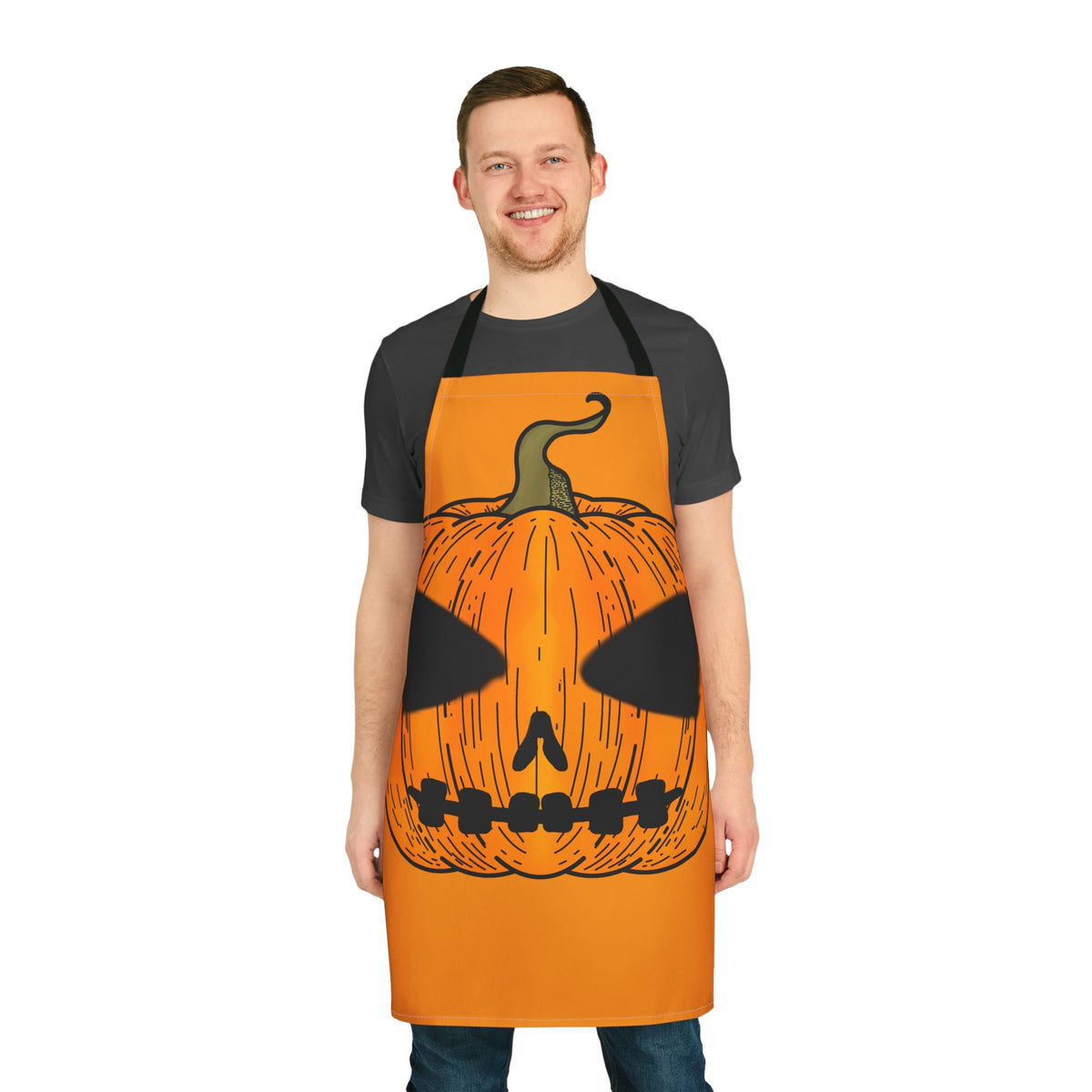 Pumpkin All-Over Print Apron