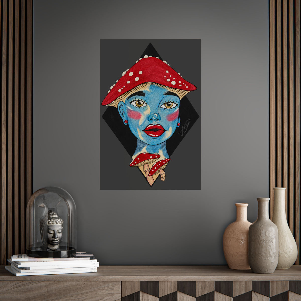 Shroom Girl Unframed Art Poster