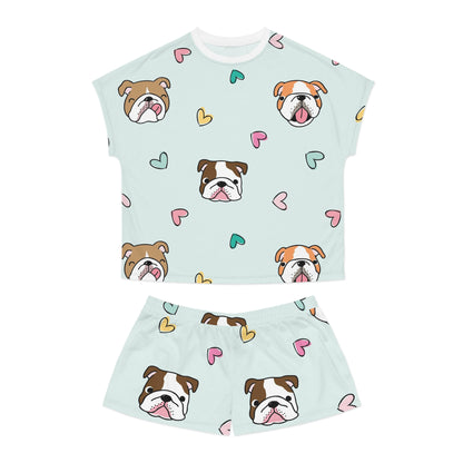 Bulldog Women's All-Over Print Pajama Set