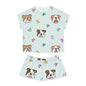 Bulldog Women's All-Over Print Pajama Set