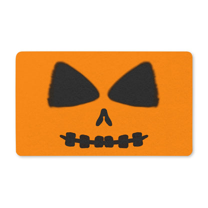 Halloween Pumpkin Polyester Doormat