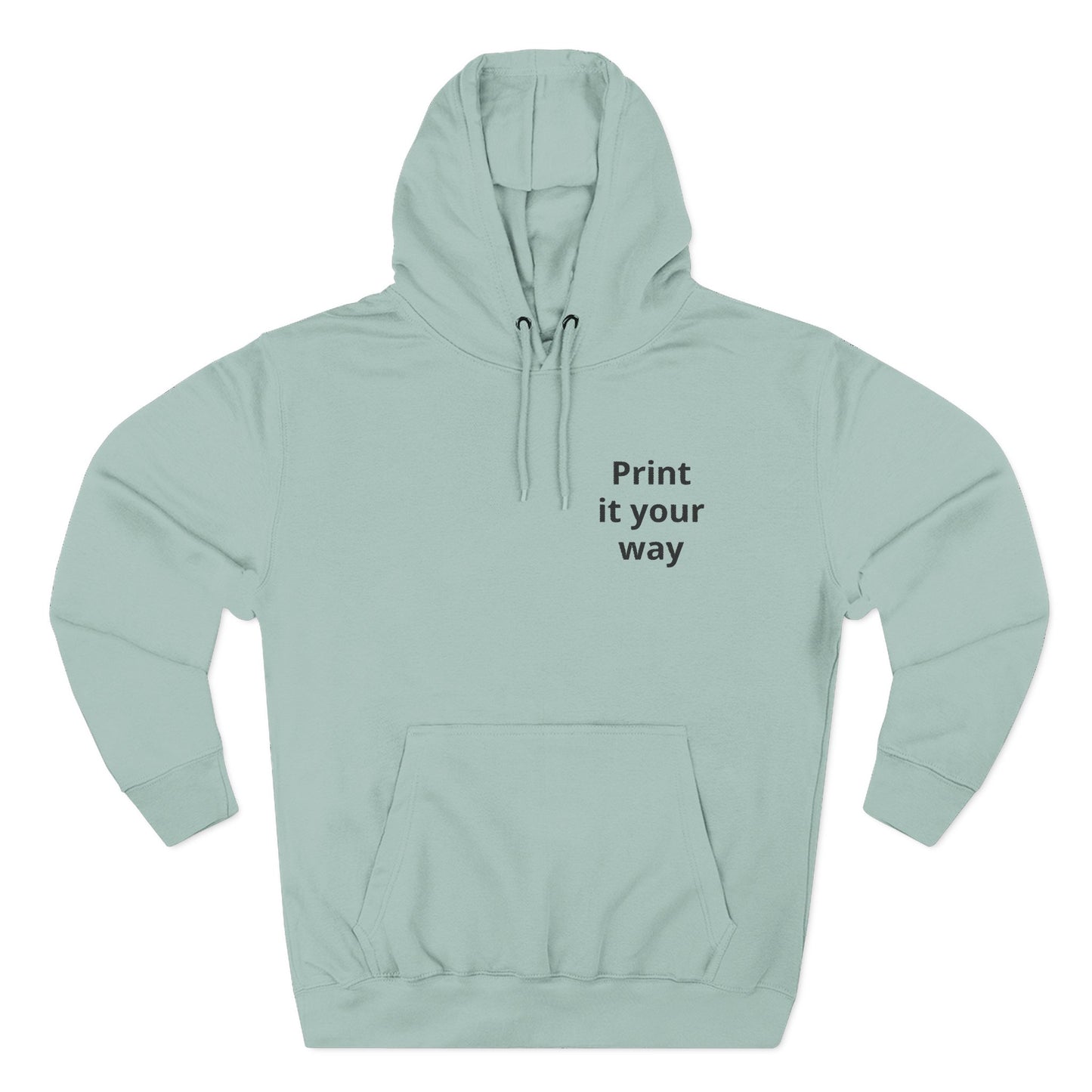 Hoodie — Dezenter dreiteiliger Fleece-Pullover
