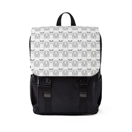 Canvas Backpack — skulls