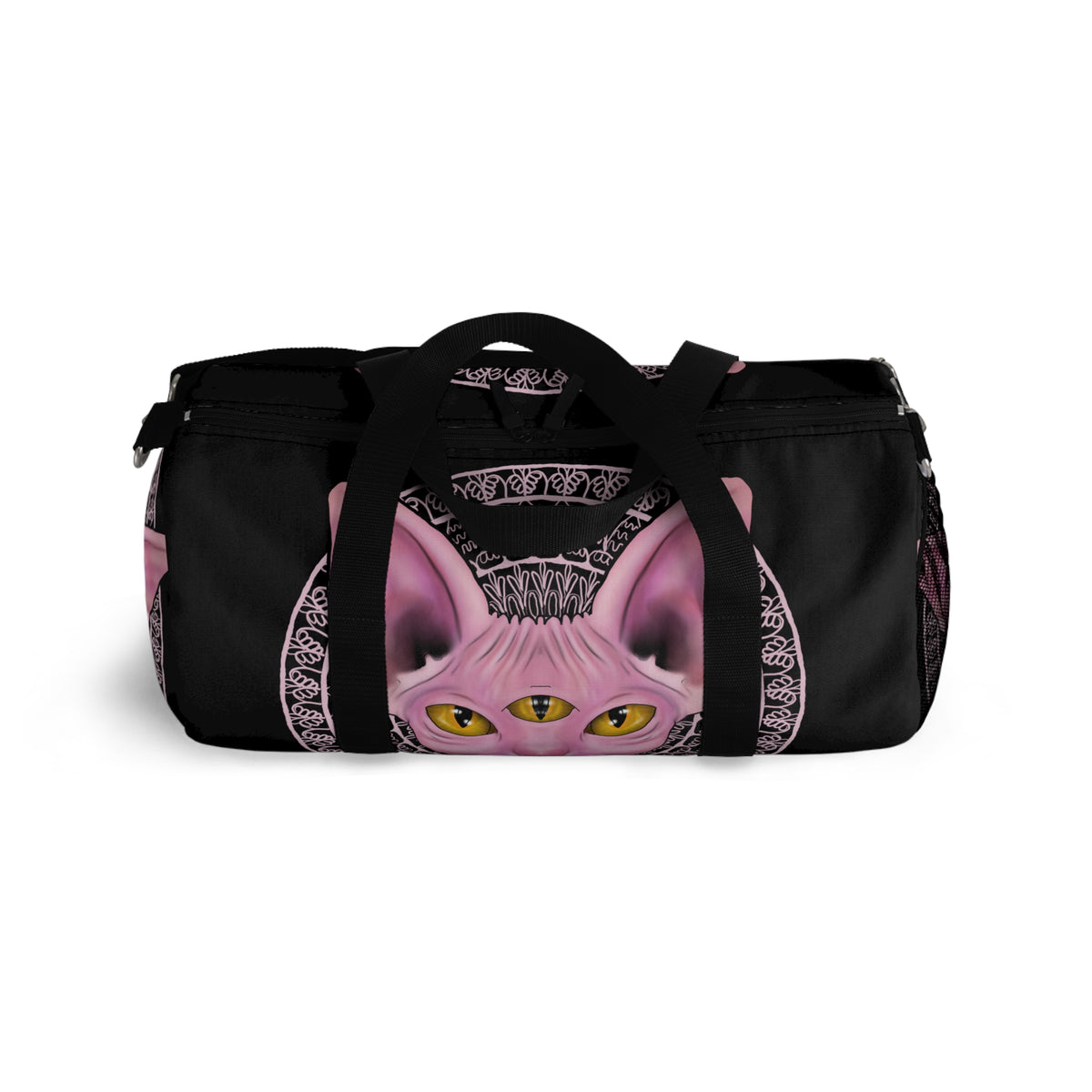Three-Eyed Cat Duffel Bag