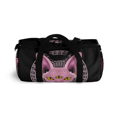 Three-Eyed Cat Duffel Bag