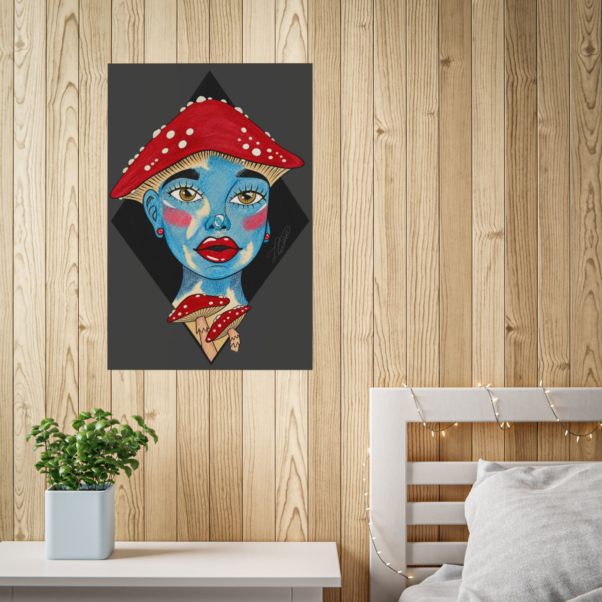 Shroom Girl Unframed Art Poster